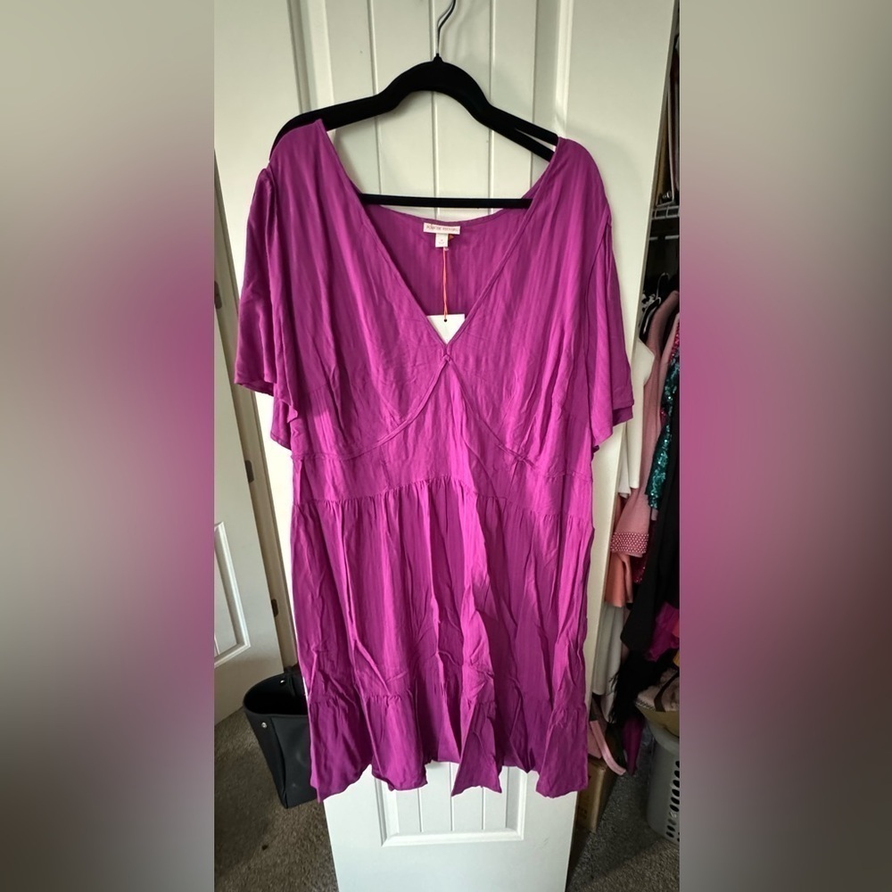 Women's Plus Size Short Sleeve A-Line Dress - Knox
Rose™ Purple 3X- NWT - Picture 3 of 10